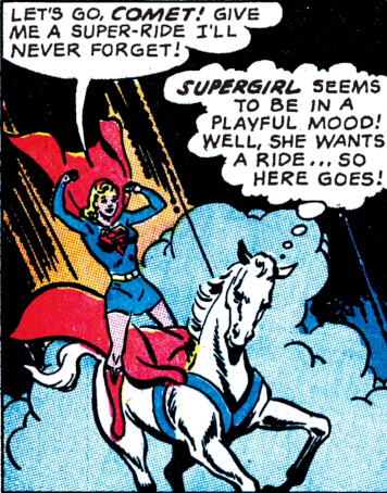 Supergirl back in the saddle again