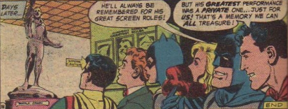 The World's Finest Team remembers Ronald Jason. Art by Neal Adams, 1968.
