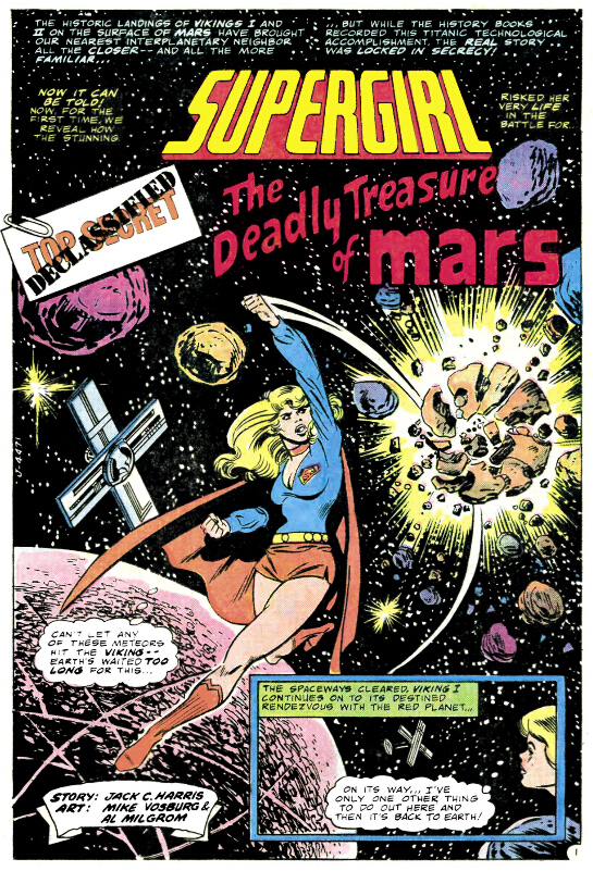 Supergirl in The Deadly Treasure of Mars